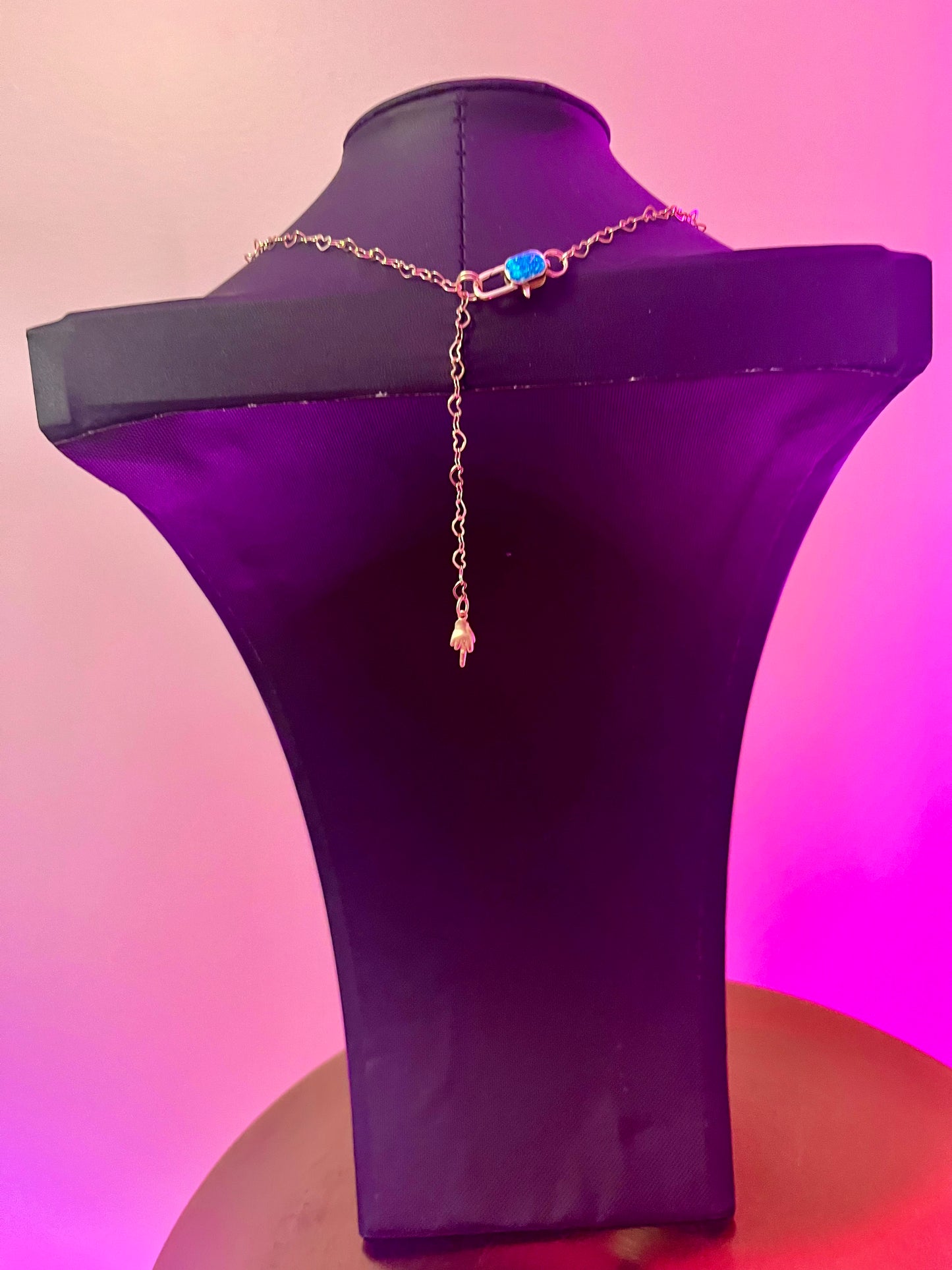 Custom Order: F*ckOff Necklace w/ Heart Chain