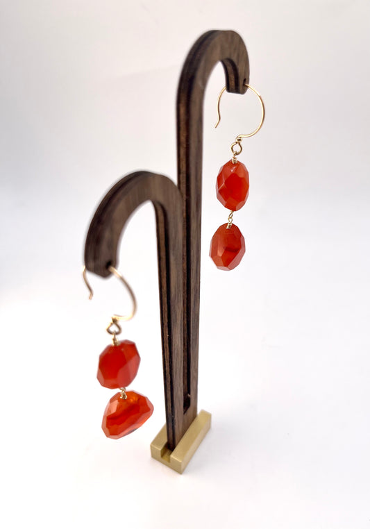 Carnelian Power Earrings